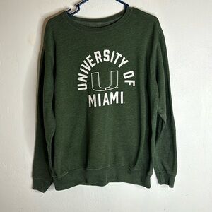 University of Miami sweatshirt size medium